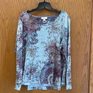 Style & Co. Women’s long Sleeve knit top Sz XL